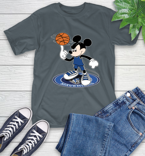 NBA Basketball Dallas Mavericks Cheerful Mickey Disney Shirt T-Shirt - Image 8