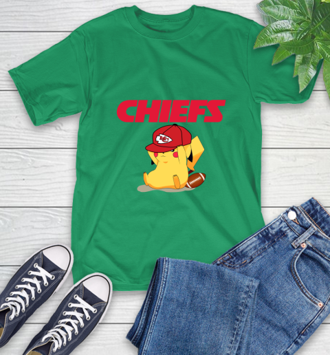 NFL Pikachu Football Sports Kansas City Chiefs T-Shirt 7