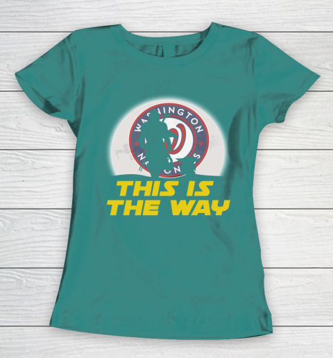 Washington Nationals MLB Baseball Star Wars Yoda And Mandalorian This Is The Way Women's T-Shirt 10