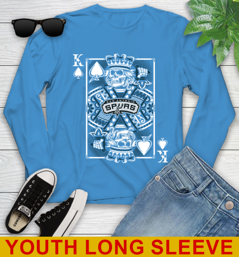 San Antonio Spurs NBA Basketball The King Of Spades Death Cards Shirt Youth Long Sleeve 8