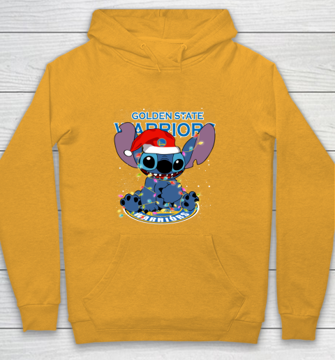 Golden State Warriors NBA noel stitch Basketball Christmas Youth Hoodie 2