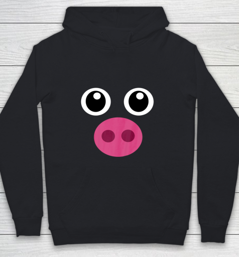Funny Pig Face Shirt Swine Halloween Costume Gift T Shirt.JRS6TGU0CQ Youth Hoodie
