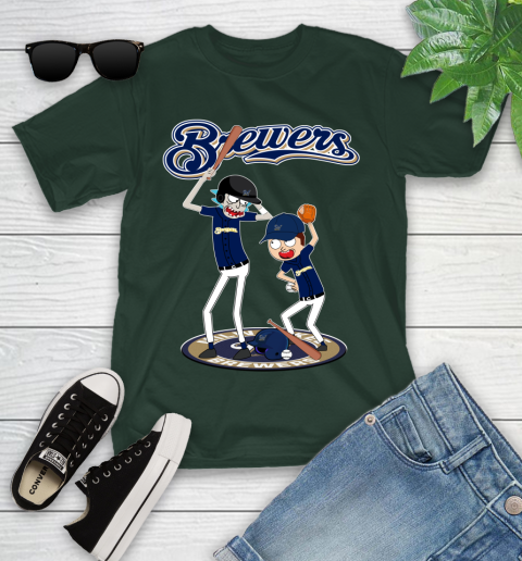 MLB Milwaukee Brewers Rick And Morty Baseball 107
