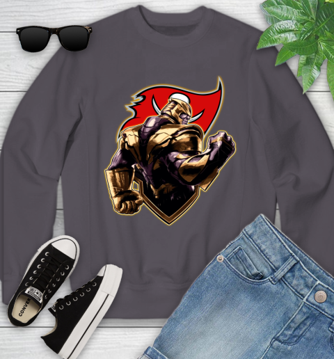 NFL Thanos Avengers Endgame Football Sports Tampa Bay Buccaneers Youth Sweatshirt 6