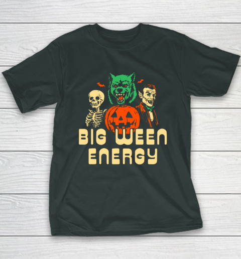 Funny Halloween Big Ween Energy Youth T-Shirt 3