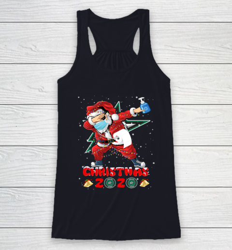 Dallas Stars Funny Santa Claus Dabbing Christmas 2020 NHL Racerback Tank 7