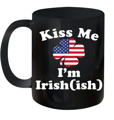 American Flag Kiss Me I'M Irish St Patrick'S Day Ceramic Mug 11oz