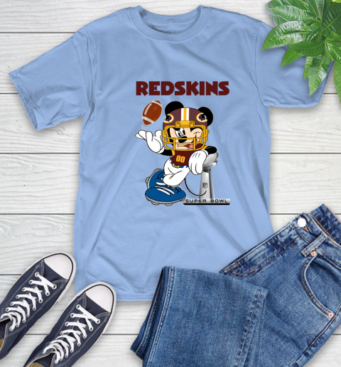 NFL Washington Redskins Mickey Mouse Disney Super Bowl Football T Shirt T-Shirt 11