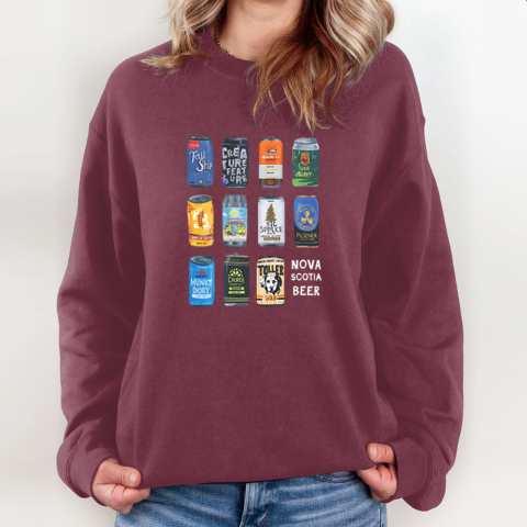 uthl nova scotia beer sweatshirt 35 front maroon