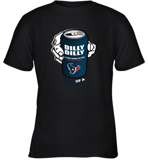 Bud Light Dilly Dilly! Houston Texans Birds Of A Cooler Youth T-Shirt