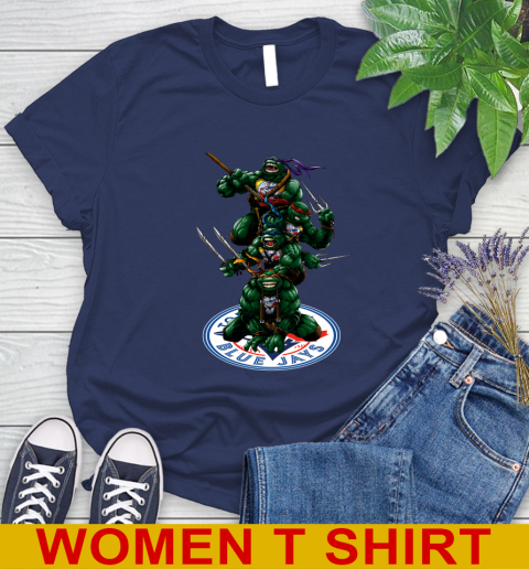 MLB Baseball Toronto Blue Jays Teenage Mutant Ninja Turtles Shirt Women's T-Shirt 12