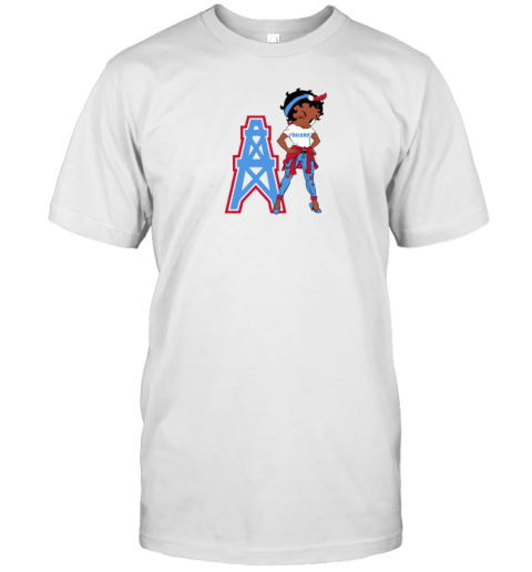 Betty Boop Houston Oilers Throwback T-Shirt