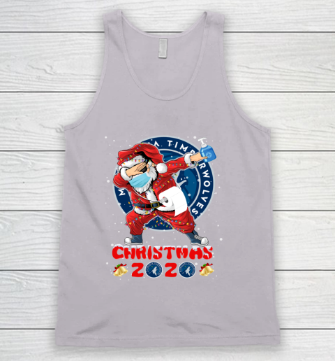 Minnesota Timberwolves Funny Santa Claus Dabbing Christmas 2020 NBA Tank Top 3