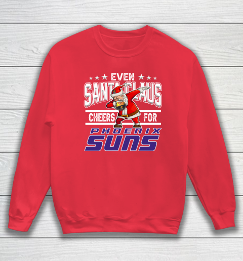 Phoenix Suns Even Santa Claus Cheers For Christmas NBA Sweatshirt 7