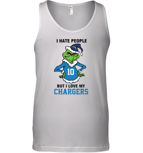 I Hate People But I Love My Los Angeles Chargers Los Angeles Chargers NFL Teams Tank Top