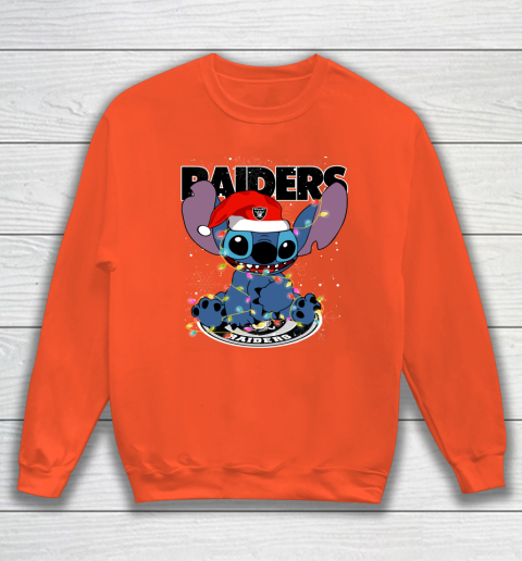 Oakland Raiders NFL Football noel stitch Christmas Sweatshirt 2