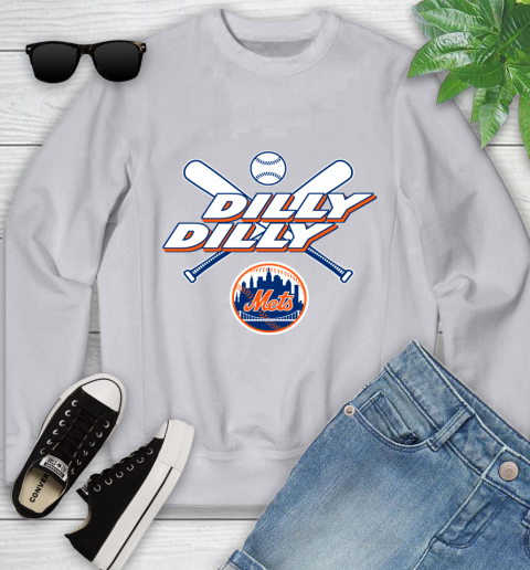 MLB New York Mets Dilly Dilly Baseball Sports Youth Sweatshirt 4