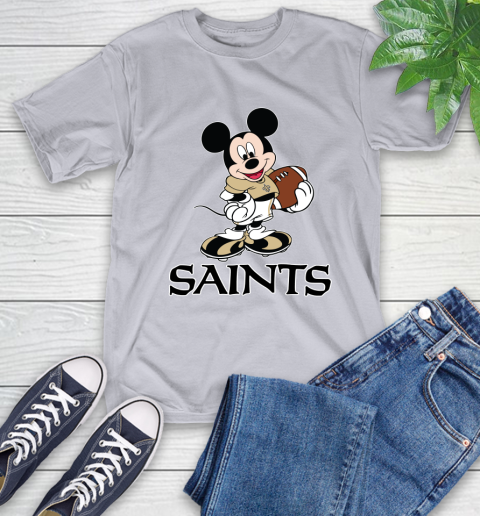 NFL Football New Orleans Saints Cheerful Mickey Mouse Shirt T-Shirt 6