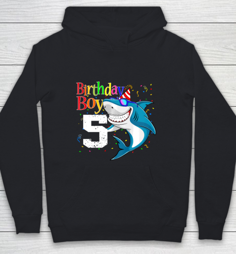 Kids 5th Birthday Boy Shark Shirts 5 Jaw Some Four Tees Boys 5 Years Old Youth Hoodie