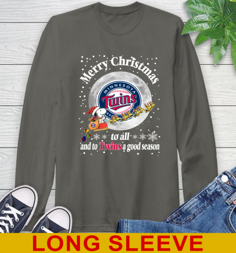Minnesota Twins Merry Christmas To All And To Twins A Good Season MLB Baseball Sports Long Sleeve T-Shirt 10