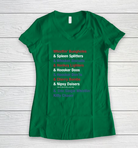 Whistlin' Bungholes & Cherry Bombs Joe Dirt Fireworks Women's V-Neck T-Shirt 3