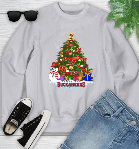 Tampa Bay Buccaneers Merry Christmas NFL Football Sports Youth Sweatshirt 4