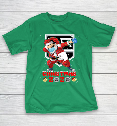 Los Angeles Kings Funny Santa Claus Dabbing Christmas 2020 NHL T-Shirt 5