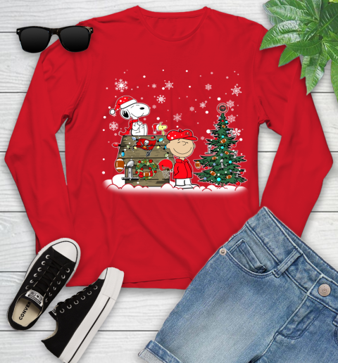 NFL Tampa Bay Buccaneers Snoopy Charlie Brown Christmas Football Super Bowl Sports Youth Long Sleeve 11