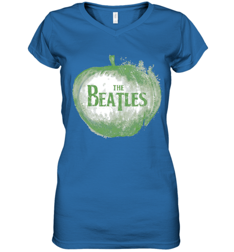The Beatles Apple Logo Women S V Neck T Shirt Cheap T Shirts Store Online Shopping