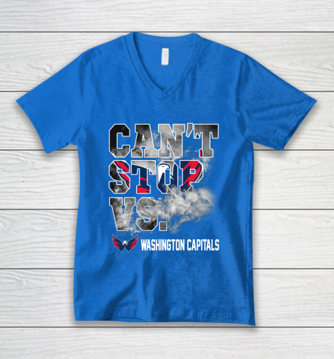 NHL Washington Capitals Hockey Can't Stop Vs V-Neck T-Shirt 5