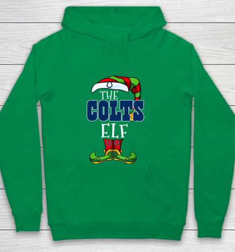 Indianapolis Colts Christmas ELF Funny NFL Youth Hoodie 4