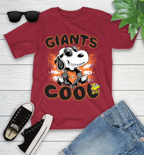 MLB Baseball San Francisco Giants Cool Snoopy Shirt Youth T-Shirt 12
