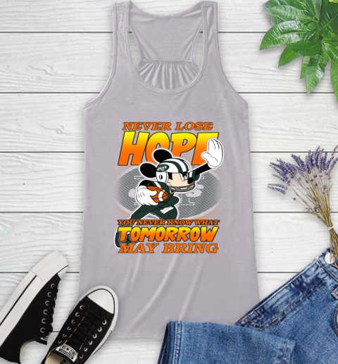 New York Jets NFL Football Mickey Disney Never Lose Hope Racerback Tank 4
