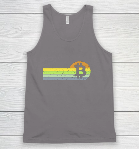 Bitcoin BTC Vintage Sunset Crypto Cryptocurrency Blockchain Tank Top 6
