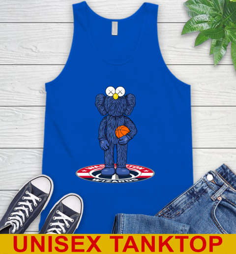 NBA Basketball Washington Wizards Kaws Bff Blue Figure Shirt Tank Top 5