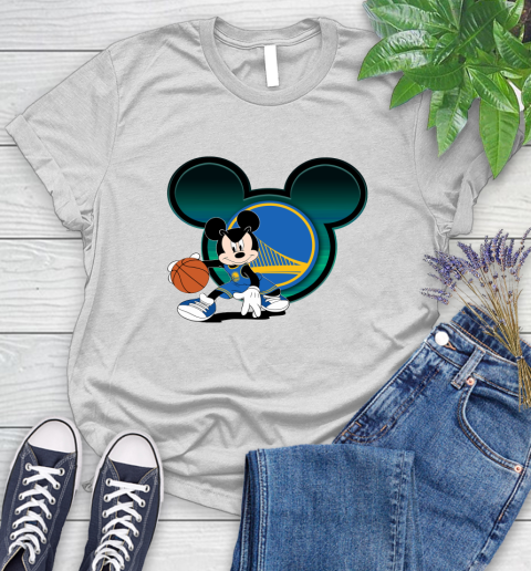 NBA Golden State Warriors Mickey Mouse Disney Basketball Women's T-Shirt