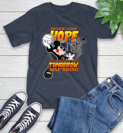 Brooklyn Nets NBA Basketball Mickey Disney Never Lose Hope T-Shirt 3