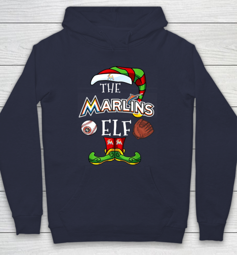 Miami Marlins Christmas ELF Funny MLB Hoodie 2