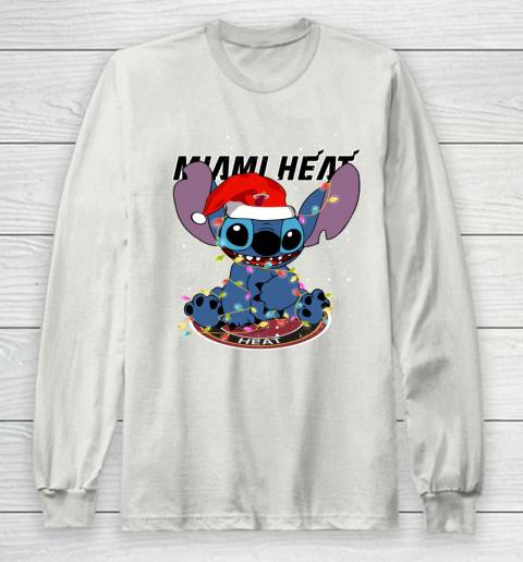Miami Heat NBA noel stitch Basketball Christmas Long Sleeve T-Shirt 9