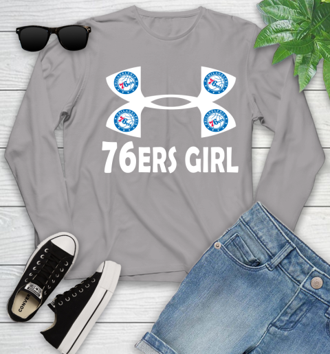 NBA Philadelphia 76ers Girl Under Armour Basketball Sports Youth Long Sleeve 5