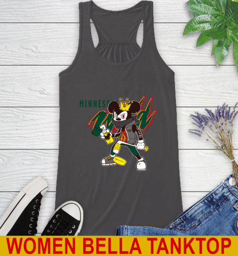 Minnesota Wild NHL Hockey Mickey Peace Sign Sports Racerback Tank 13 Minnesota Wild NHL Hockey Mickey Peace Sign Sports Racerback Tank - Image 13
