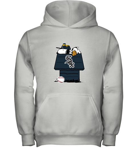 Chicago White Sox Snoopy And Woodstock Resting Together MLB Youth Hoodie