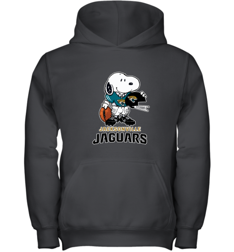 Snoopy A Strong And Proud Jacksonville Jaguars Player NFL Youth Hoodie