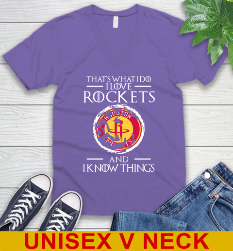 Houston Rockets NBA Basketball That's What I Do I Love My Team And I Know Things Game Of Thrones 54