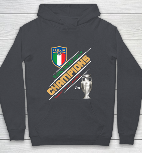Italy Champions 2020 Euro Forza Azzurri Italia Football Youth Hoodie 5
