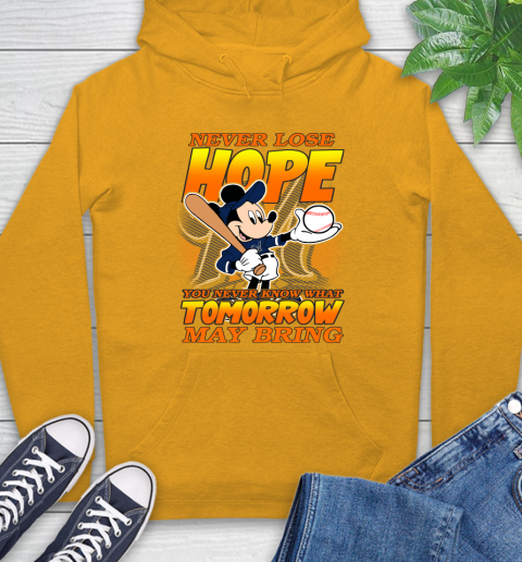 Milwaukee Brewers MLB Baseball Mickey Disney Never Lose Hope Hoodie 2