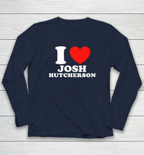 I Love Josh Hutcherson Long Sleeve T-Shirt 2