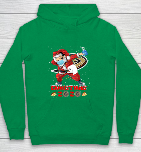 Anaheim Ducks Funny Santa Claus Dabbing Christmas 2020 NHL Youth Hoodie 4