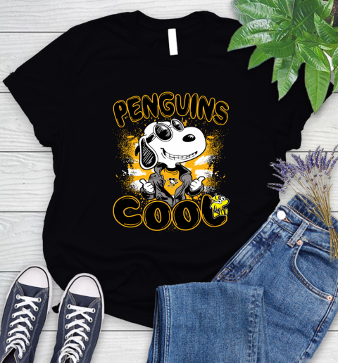 NHL Hockey Pittsburgh Penguins Cool Snoopy Shirt Women's T-Shirt
