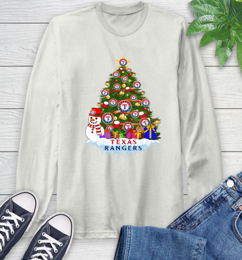 Texas Rangers Merry Christmas MLB Baseball Sports Long Sleeve T-Shirt 12